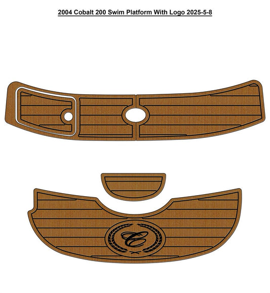 2004-2005 Cobalt 200 Swim Platform Step Pad Boat EVA Foam Teak Deck Floor Mat SeaDek MarineMat Gatorstep V1264-20260423-V086