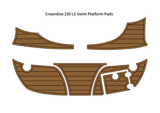2008 Crownline 230 LS Swim Platform Step Boat EVA Faux Foam Teak Deck Floor Pad Mat SeaDek MarineMat V1264-20260423-V087