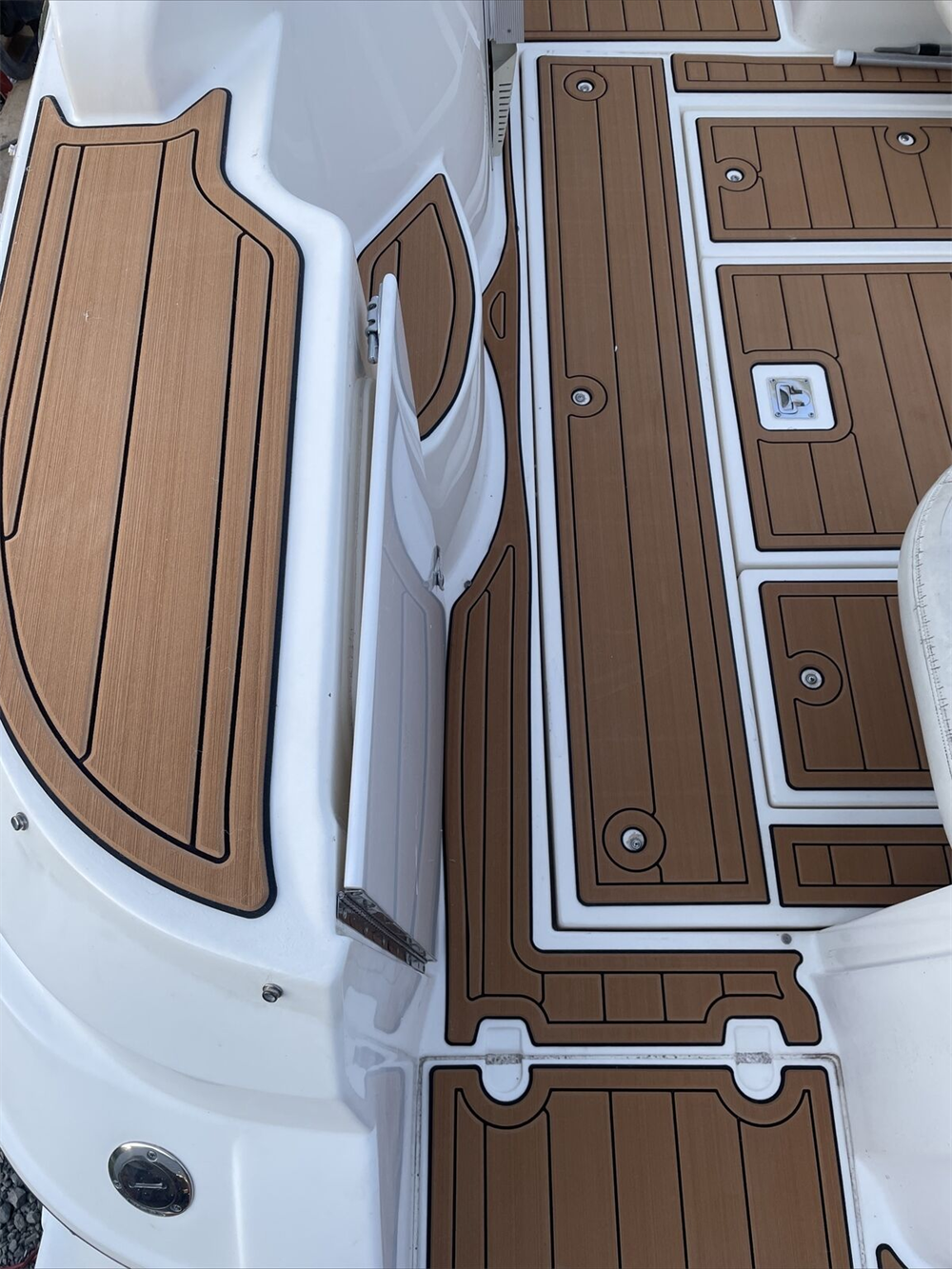 2000 Cruiser Yachts 3075 Express Swim Platform Cockpit Pad Boat EVA Teak Floor SeaDek MarineMat Gatorstep V1264-20260423-V089