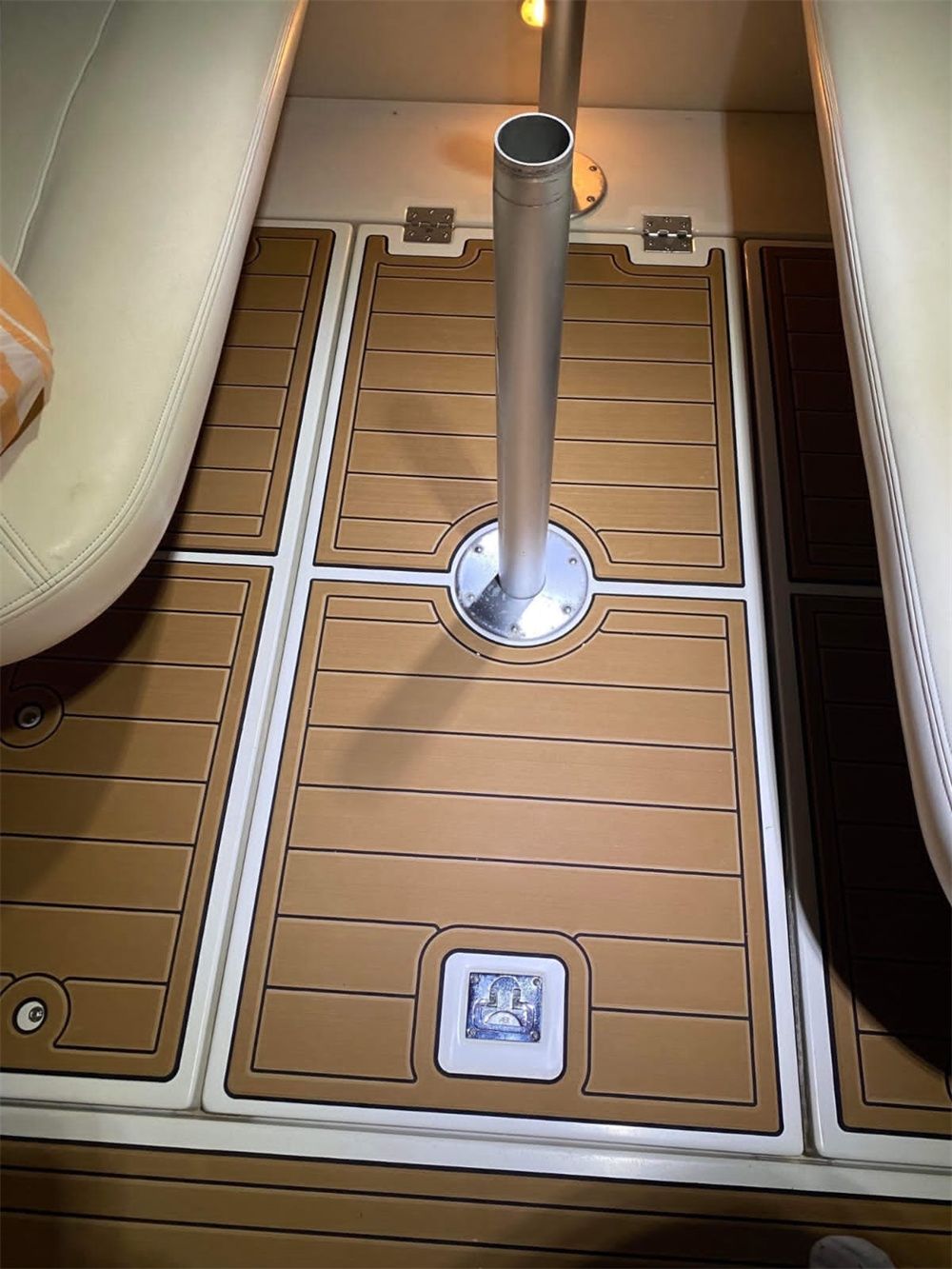 2000 Cruiser Yachts 3075 Express Swim Platform Cockpit Pad Boat EVA Teak Floor SeaDek MarineMat Gatorstep V1264-20260423-V089