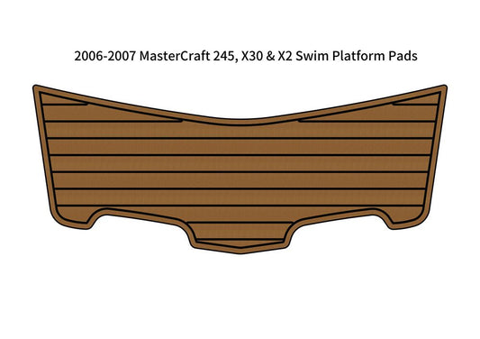 2006-2007 MasterCraft 245 X30 X2 Swim Platform Boat EVA Faux Teak Deck Floor Pad SeaDek MarineMat Gatorstep V1264-20260423-V092
