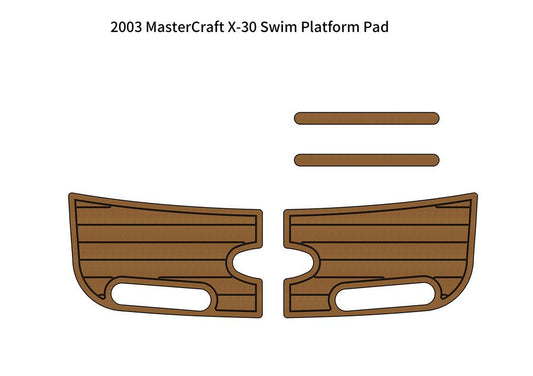 2003 MasterCraft X-30 Swim Platform Pad Boat EVA Faux Foam Teak Deck Floor Mat SeaDek MarineMat Gatorstep V1264-20260423-V093