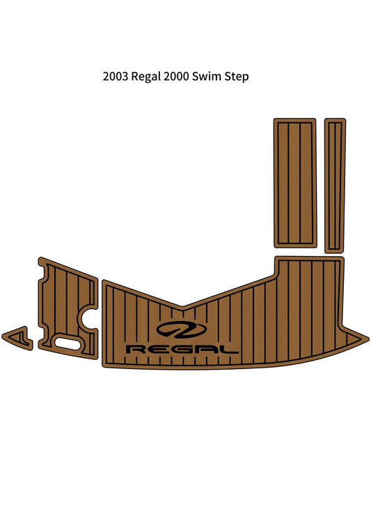 2003 Regal 2000 Swim Platform Step Pad Boat EVA Foam Faux Teak Deck Floor Mat SeaDek MarineMat Gatorstep V1264-20260427-V103