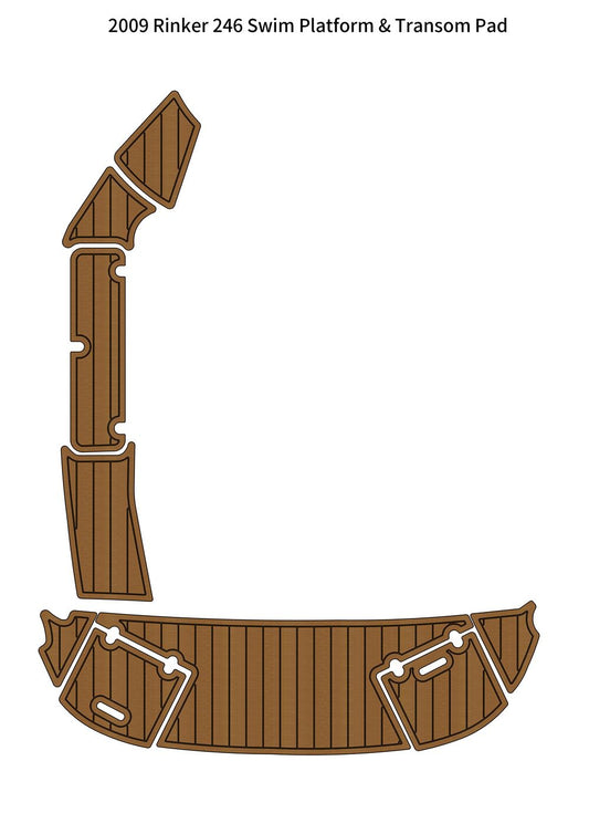 2009 Rinker 246 Swim Platform Step Pad Boat EVA Foam Faux Teak Deck Floor Mat SeaDek MarineMat Gatorstep V1264-20260427-V105