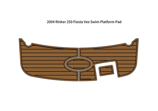 2004 Rinker 250 Fiesta Vee Swim Platform Boat EVA Faux Foam Teak Deck Floor Pad SeaDek MarineMat Gatorstep V1264-20260427-V107