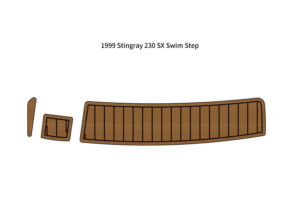 1999 Stingray 230 SX Swim Platform Step Pad Boat EVA Foam Teak Deck Floor Mat SeaDek MarineMat Gatorstep V1264-20260427-V109
