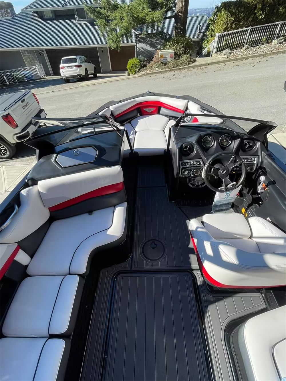 2015-2017 AXIS A22 Swim Platform Cockpit Pad Boat EVA Foam Teak Deck Floor Mat SeaDek MarineMat Style Self V1264-20260427-V112
