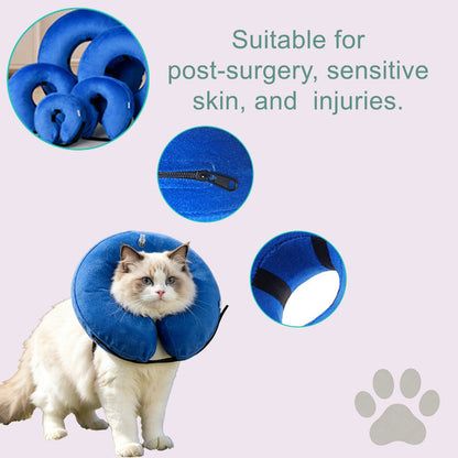 Inflatable Dog Cone Collar Alternative, Soft Dog Cone for Small Medium Large Dogs and Cats, Neck Recovery V1265-265-M