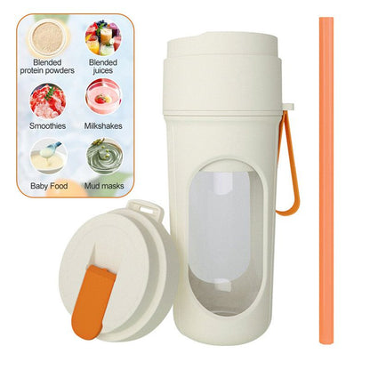 Portable Cordless Juicing Cup, Dual-Lid Design - 12-Blade Juicer, 1500mAh High Capacity, Compact V1265-AU-022-CHENG