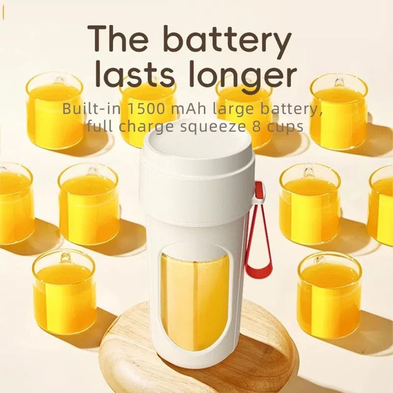 Portable Cordless Juicing Cup, Dual-Lid Design - 12-Blade Juicer, 1500mAh High Capacity, Compact V1265-AU-022-CHENG