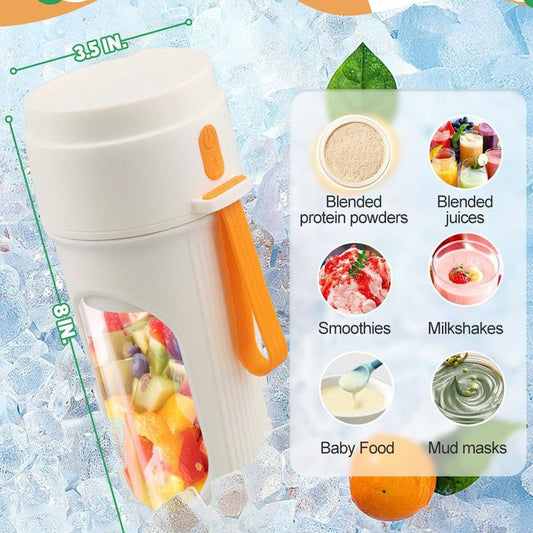 Portable Cordless Juicing Cup, Dual-Lid Design - 12-Blade Juicer, 1500mAh High Capacity, Compact V1265-AU-022-LV