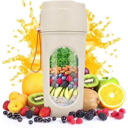 Portable Cordless Juicing Cup, Dual-Lid Design - 12-Blade Juicer, 1500mAh High Capacity, Compact V1265-AU-022-LV
