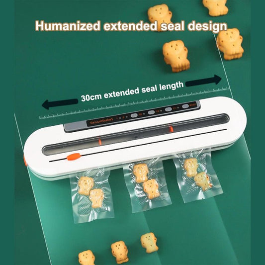 Home Vacuum Sealer, All-in-One Automatic Food Preservation Machine for Dry and Wet Items, 30cm Extended V1265-AU-023-BAI