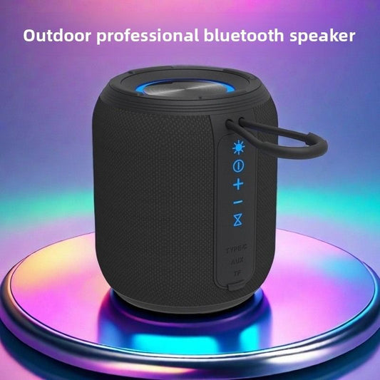 Outdoor Waterproof Portable Bluetooth Speaker, IPX5 Waterproof Subwoofer, 24-Hour Battery Life, RGB Lighting V1265-AU-030-HEI