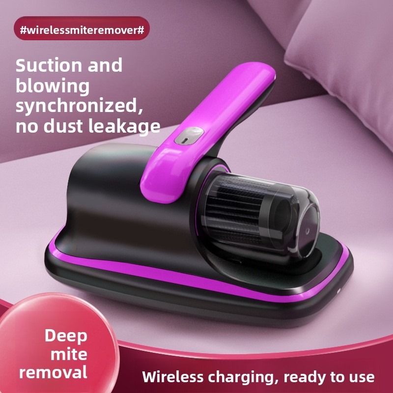 Home Wireless Dust Mite Remover, High-Powered Bed Vacuum, UV Sterilizing Fully Automatic Dust Mite Remover - V1265-AU-031-ZI