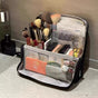Portable Multi-Functional Toiletry Bag, Stand-Up Large-Capacity Storage Bag for Makeup Brushes, Cosmetics, V1265-AU-034-HEI