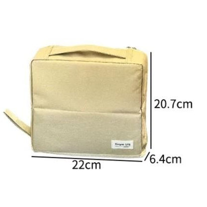 Portable Multi-Functional Toiletry Bag, Stand-Up Large-Capacity Storage Bag for Makeup Brushes, Cosmetics, V1265-AU-034-HUANG