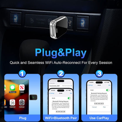 In-car wireless CarPlay adapter, plug-and-play V1265-AU-039-XZY-218