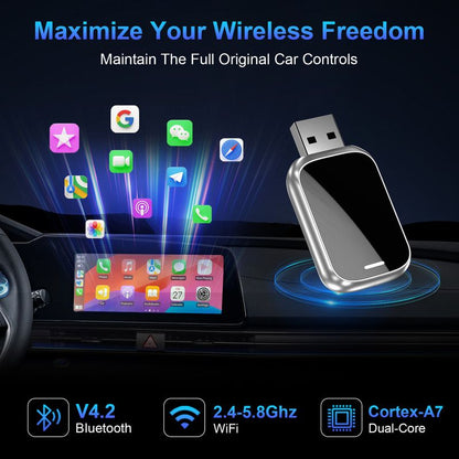 In-car wireless CarPlay adapter, plug-and-play V1265-AU-039-XZY-218