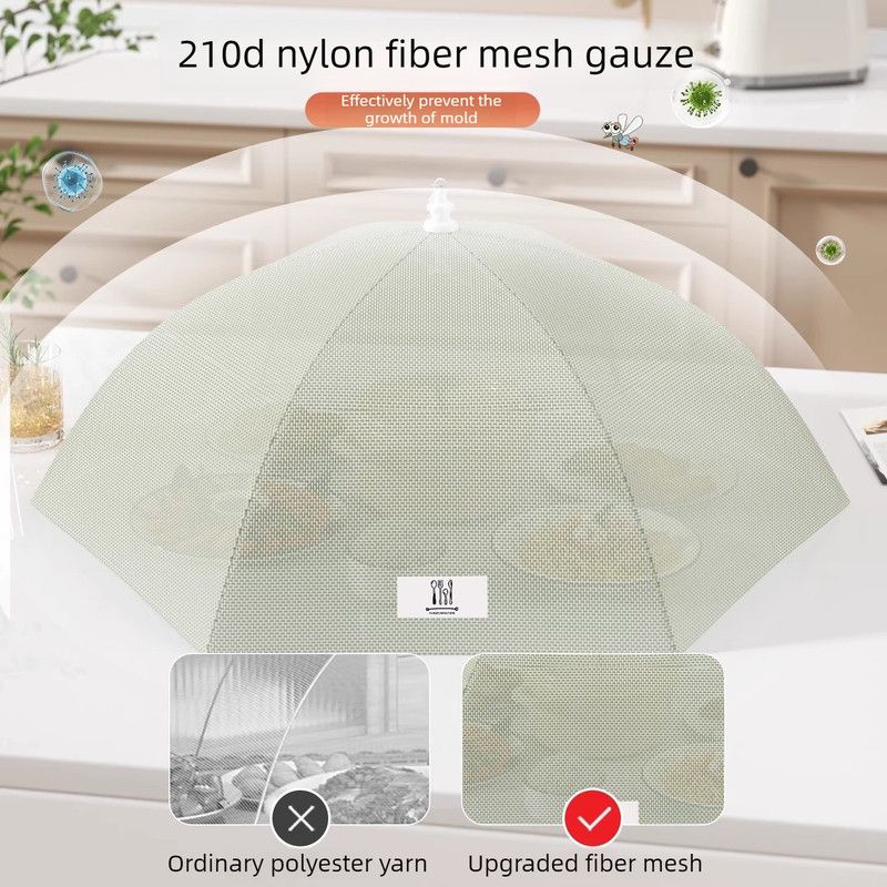 Foldable Mosquito-Proof Food Cover, Household Fly Screen, Fine-Mesh Breathable Dining Table Cover - Square V1265-AU-040-FANG