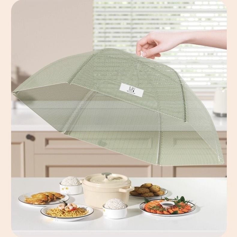 Foldable Mosquito-Proof Food Cover, Household Fly Screen, Fine-Mesh Breathable Dining Table Cover - Square V1265-AU-040-FANG