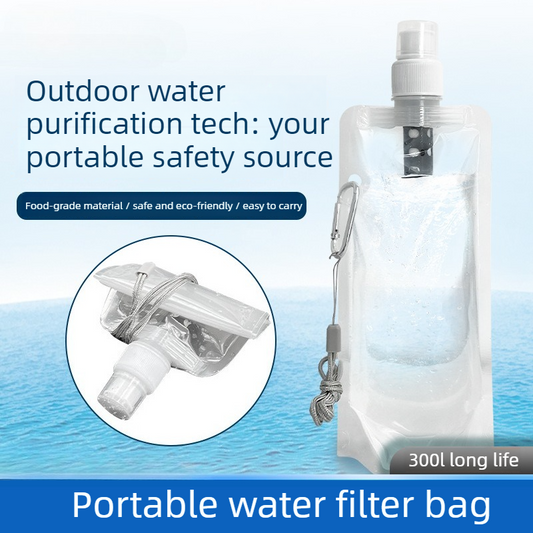 Portable Outdoor Water Filter Bag, Emergency Ultrafiltration Water Purifier, Camping and Hiking Direct-Drink V1265-AU-048