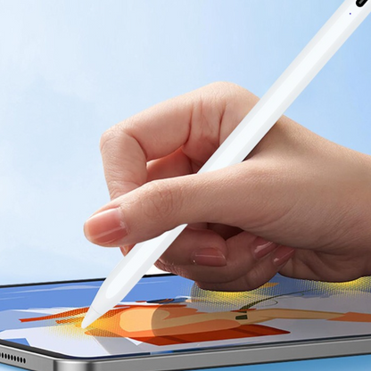 Magnetic iPad Capacitive Stylus, Compatible with Apple Tablets, Replaceable Tip Drawing Stylus - White V1265-AU-050-ZD02