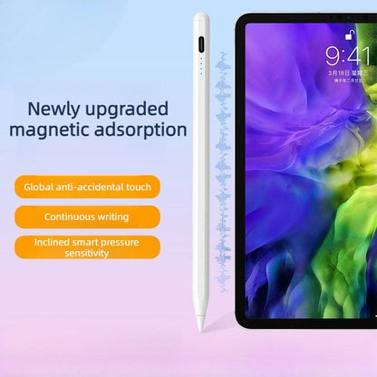 Magnetic iPad Capacitive Stylus, Compatible with Apple Tablets, Replaceable Tip Drawing and Handwriting V1265-AU-050-ZD04