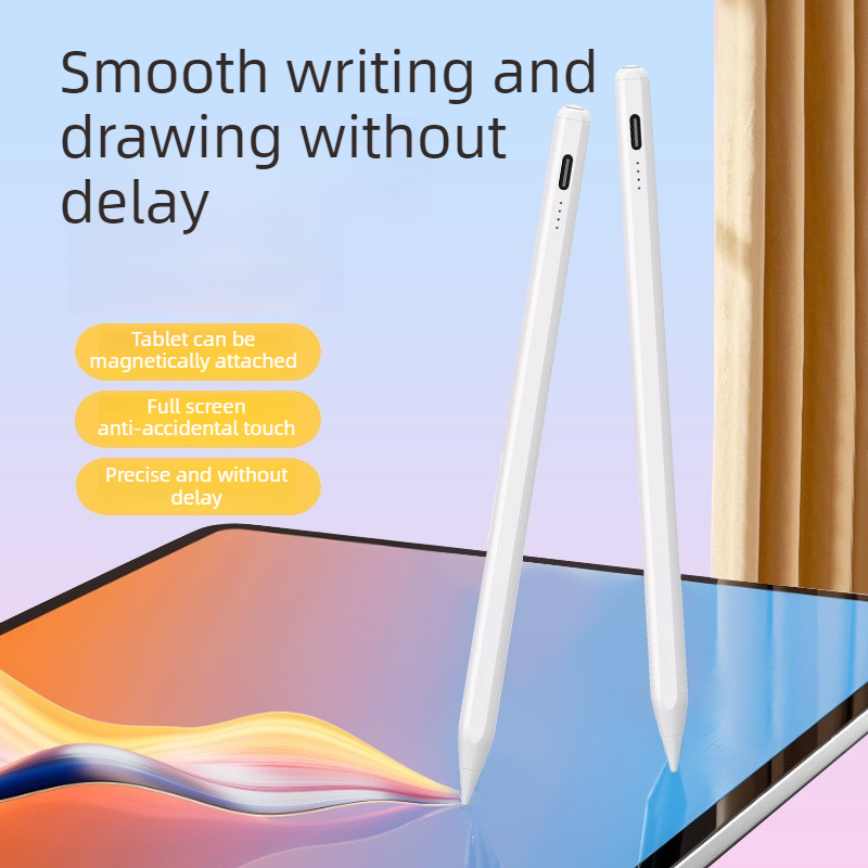 Magnetic iPad Capacitive Stylus, Compatible with Apple Tablets, Replaceable Tip Drawing and Handwriting V1265-AU-050-ZD04