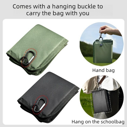 Portable Folding Outdoor Seat Cushion, Portable Insulated Seat Cushion for Camping, Picnics, and Hiking - V1265-AU-051-HEI