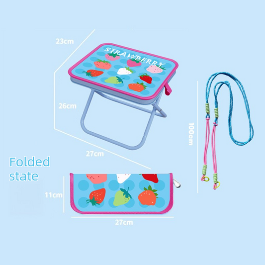 Portable folding camping chair, versatile folding chair for outdoor fishing, waiting in line, and picnics - V1265-AU-053-CAI