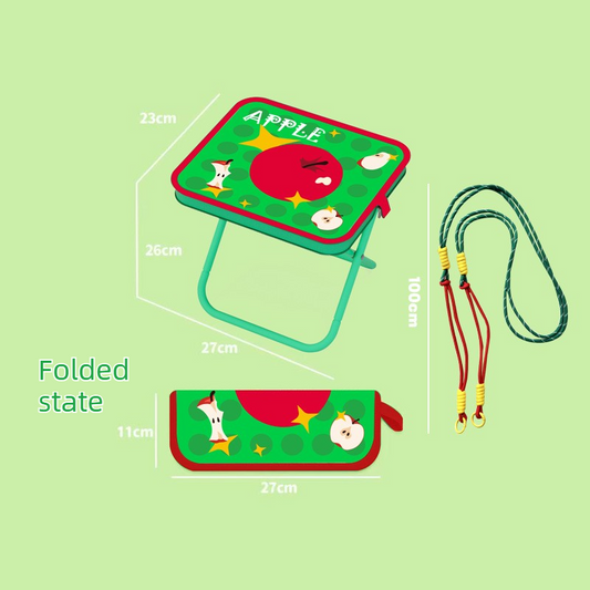 Portable folding camping chair, versatile folding chair for outdoor fishing, waiting in line, and picnics - V1265-AU-053-LV