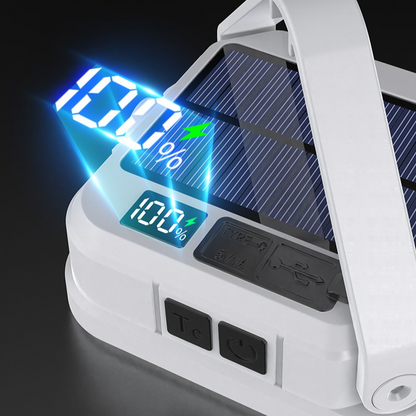 Solar Camping Light, 3-Level Color Temperature Adjustment, Waterproof Long-Lasting Outdoor Emergency Mood V1265-AU-058-BAI