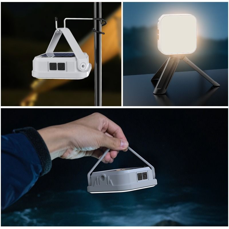 Solar Camping Light, 3-Level Color Temperature Adjustment, Waterproof Long-Lasting Outdoor Emergency Mood V1265-AU-058-BAI