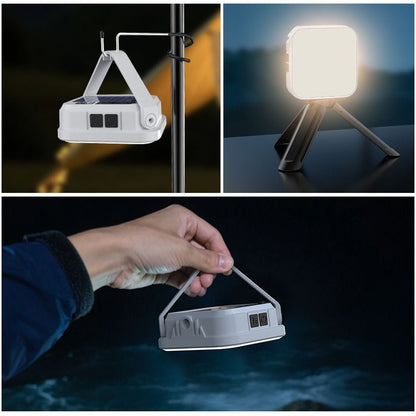 Solar Camping Light, 3-Level Color Temperature Adjustment, Waterproof Long-Lasting Outdoor Emergency Mood V1265-AU-058-BAI