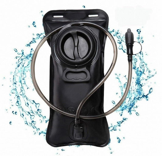 2L Outdoor Sports Hydration Pack, Portable Water Bladder for Running and Hiking, Food-Grade Water Bag - Black V1265-AU-059-HEI