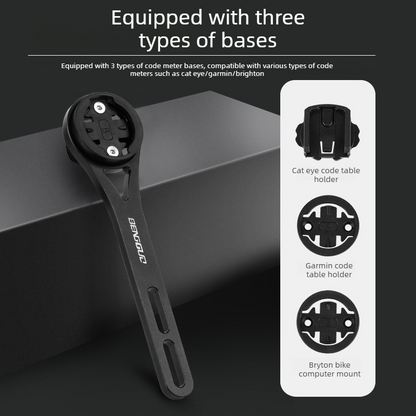 Lightweight Bike Computer Mount, One-Piece Extension Mount, Aluminum Alloy Cycling Mount - Red V1265-AU-061-HONG
