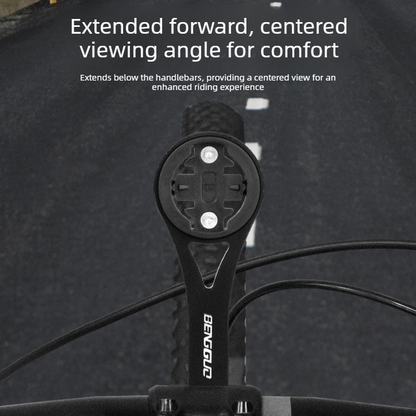 Lightweight Bike Computer Mount, One-Piece Extension Mount, Aluminum Alloy Cycling Mount - Blue V1265-AU-061-LAN
