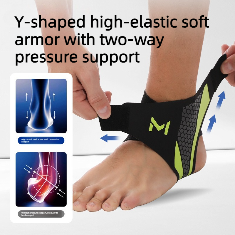 2-Pack Adjustable Compression Ankle Braces, Lightweight and Twist-Resistant - Gray V1265-AU-062-HUI