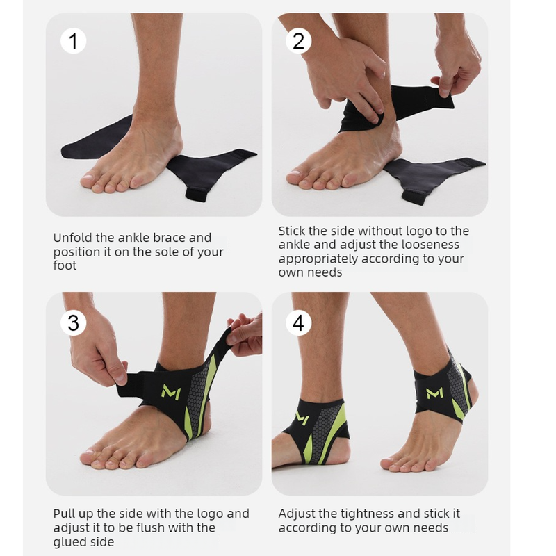 2-Pack Adjustable Compression Ankle Braces, Lightweight and Twist-Resistant - Gray V1265-AU-062-HUI
