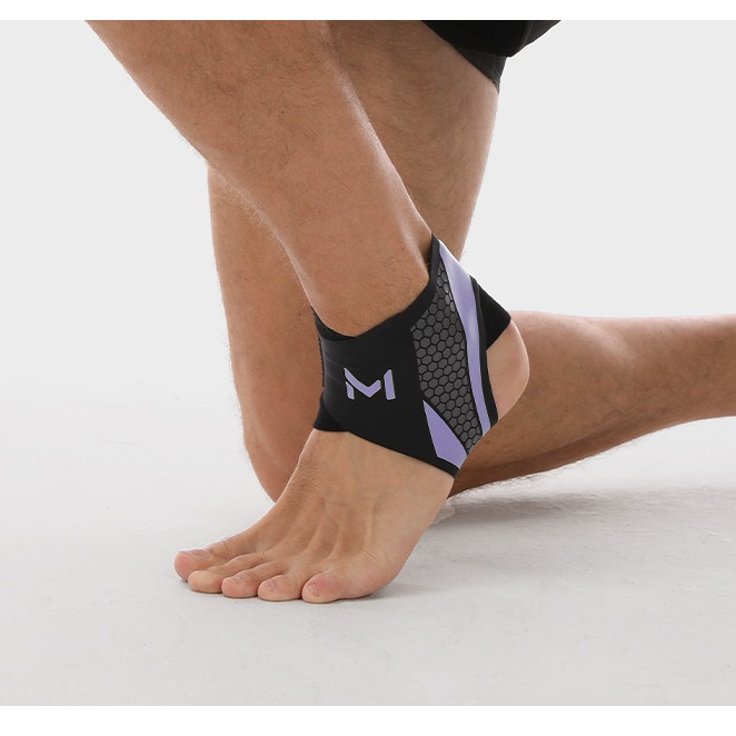 2-Pack Adjustable Compression Ankle Braces, Lightweight and Twist-Resistant - Gray V1265-AU-062-HUI