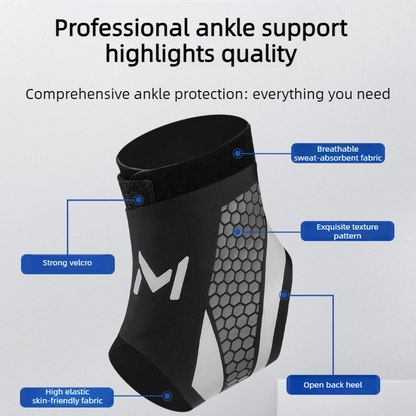 2-Pack Adjustable Compression Ankle Braces, Lightweight and Twist-Resistant - Purple V1265-AU-062-ZI