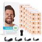 Square Magnetic Nose Clip Set - Anti-Snoring Nasal Strips - Breathing Aid for Sleep and Exercise - Black V1265-AU-063-30-HEI-FANG