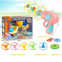 Bamboo Dragonfly Toy Gun Set with Glowing Frisbee Spinner -Pet toys - Pink V1265-AU-073-FEN