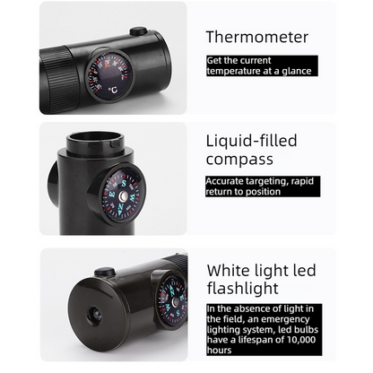 7-in-1 Outdoor Survival Whistle, 2-pack-Multifunctional Emergency Whistle, Portable Gear for Camping and V1265-AU-074