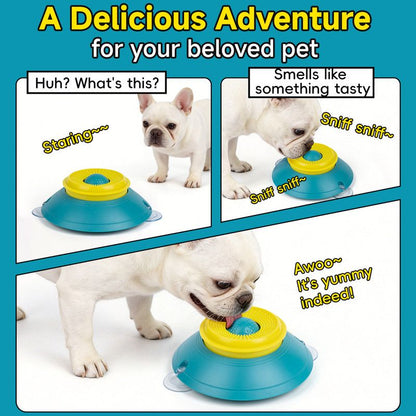 Slow Feeder Lick Bowl, Universal for Cats and Dogs, a Fun and Stimulating Feeding Tool - Red V1265-AU-076-HONG
