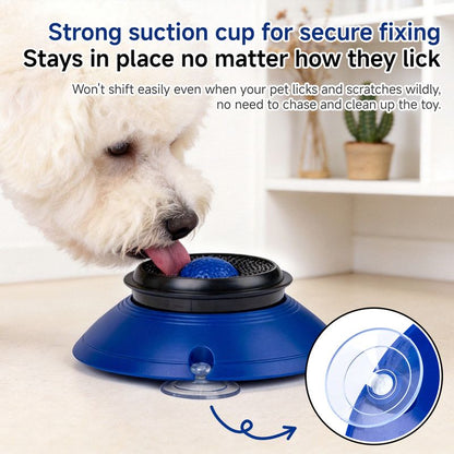 Slow Feeder Lick Bowl, Universal for Cats and Dogs, a Fun and Stimulating Feeding Tool - Blue V1265-AU-076-LAN