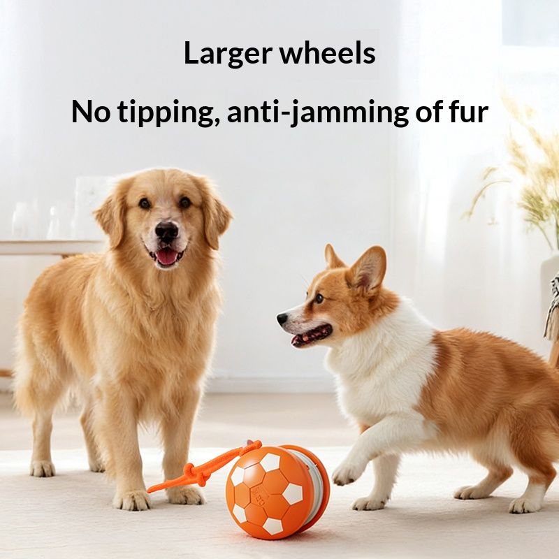 Smart Self-Rolling Pet Toy, Durable Chew Ball for Cats and Dogs to Keep Themselves Entertained - Orange V1265-AU-079-CHENG
