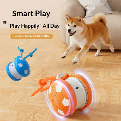Smart Self-Rolling Pet Toy, Durable Chew Ball for Cats and Dogs to Keep Themselves Entertained - Blue V1265-AU-079-LAN