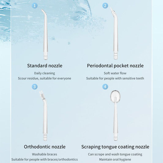 Portable Electric Water Flosser, 3-Speed High-Pressure, Orthodontic Home Oral Care Water Flosser - Black V1265-AU-086-HEI
